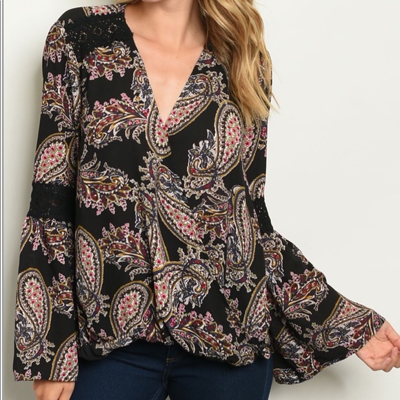 Boujee Boutique Tops - Bohemian Black Tunic